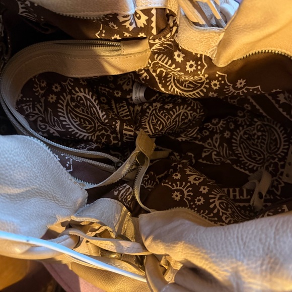 Free People/We The Free Studded Tan Leather Savoy Crossbody Bag Real Leather - Picture 8 of 13